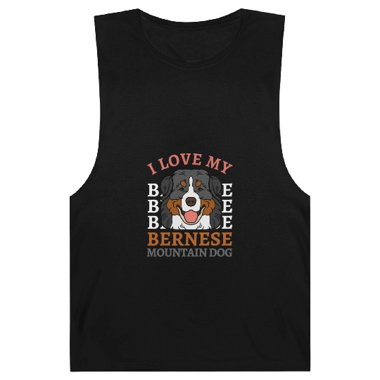 Bernese Mountain Dog cute mom of Bernese Mountain Barnard Tanks
