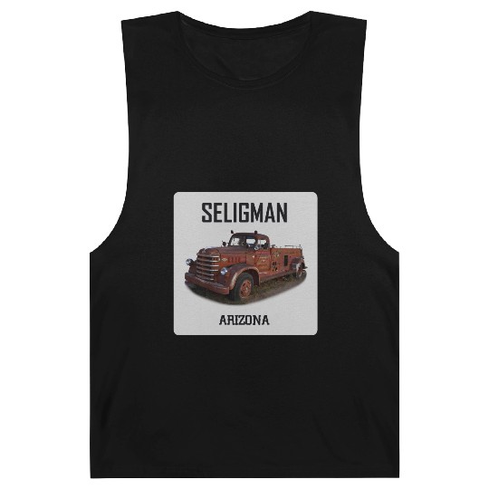 Old car city of Seligman in Arizonna, US Route 66 Barnard Tanks