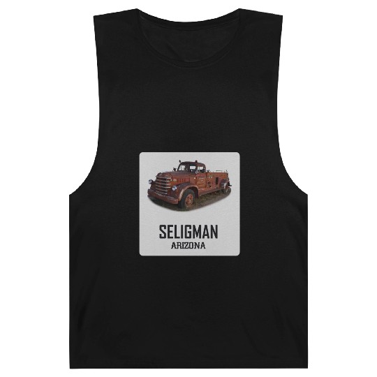 Old car city of Seligman in Arizonna, US Route 66 Barnard Tanks