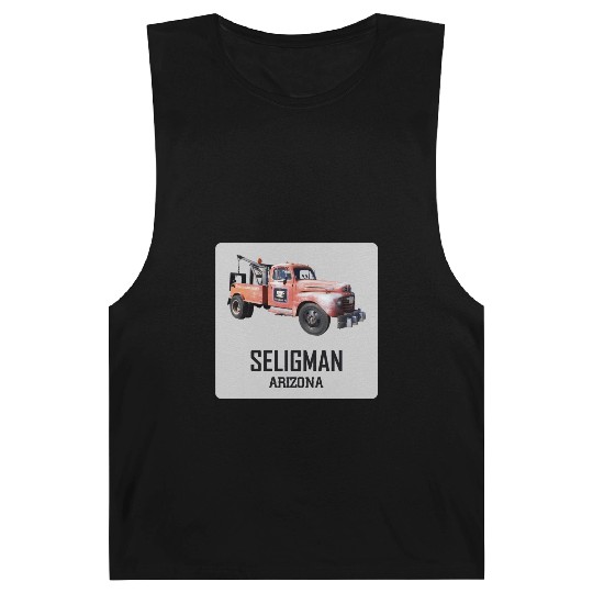 Old car city of Seligman in Arizonna, US Route 66 Barnard Tanks