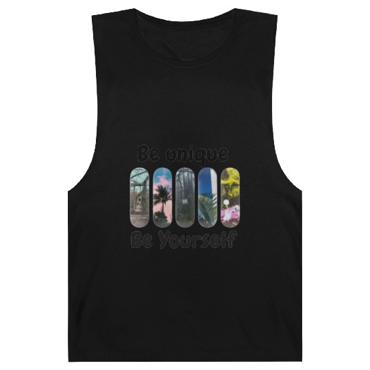 Ski Panels with Be Unique Be Yourself Motivation Barnard Tanks