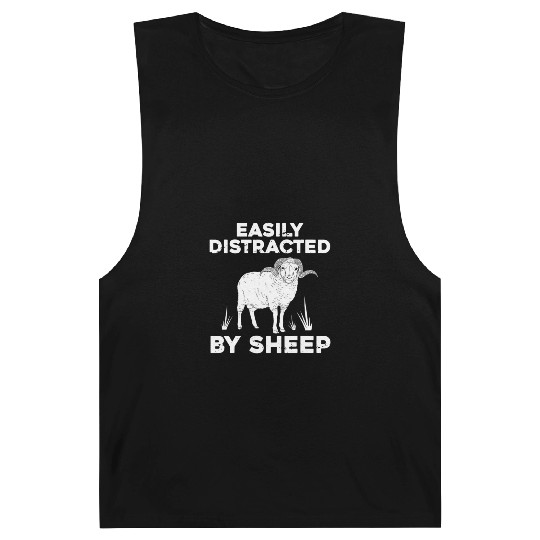 Cute Sheep For Men Women Lamb Farm Animal Farmer Barnard Tanks