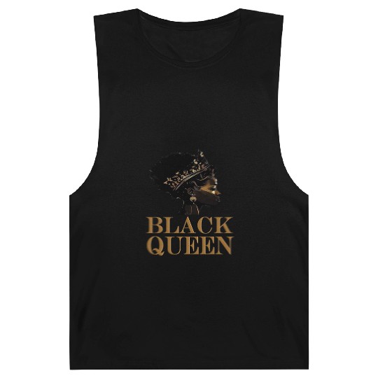 Womens Black Queen Barnard Tanks