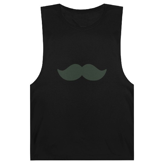 dark green mustache black man november bike Barnard Tanks