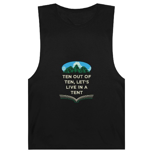Lets Live in a Tent Camping Wildlife Camper Outdoo Barnard Tanks