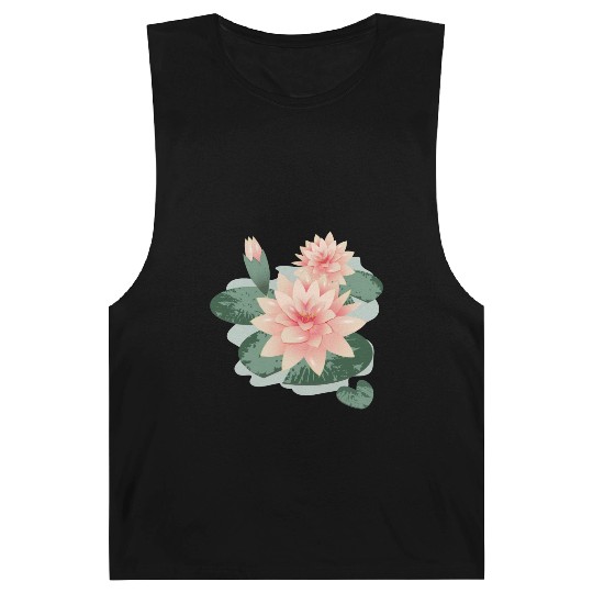 Water lily flower with bud in water lily pond Barnard Tanks