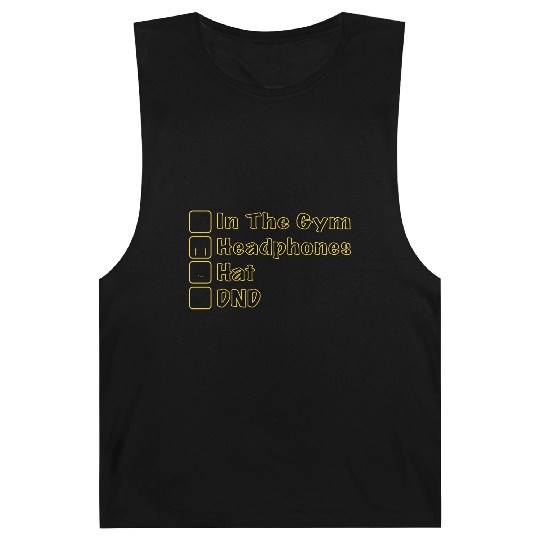 Do Not Disturb, Headphones On, Gym Pump Cover Barnard Tanks