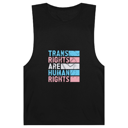 Trans Rights Are Human Rights Support LGBT Pride Barnard Tanks