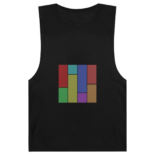 Abstract modern art color combination in geometry Barnard Tanks