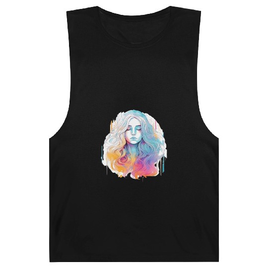 Glimmering Holographic Girl The Future is Now Barnard Tanks