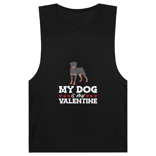 My Dog Is My Valentine Date Cute Doggy Barnard Tanks