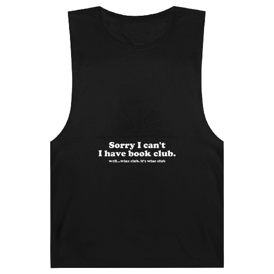 Sorry I Can't I Have Book Club Barnard Tanks