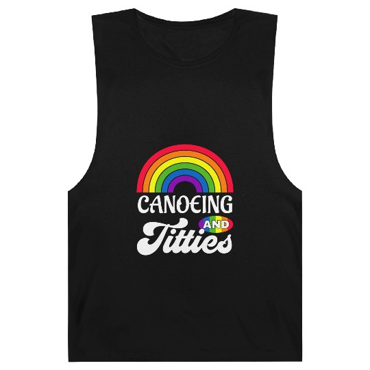 Canoeing And Titties Funny Lgbt Gay Pride s Barnard Tanks