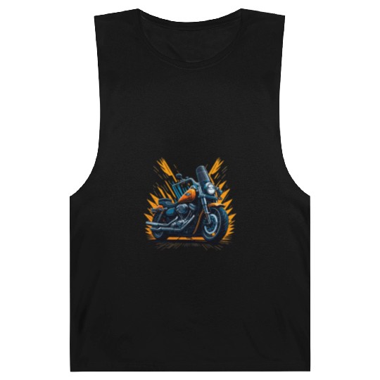 Motorcycle Retro illustration Barnard Tanks