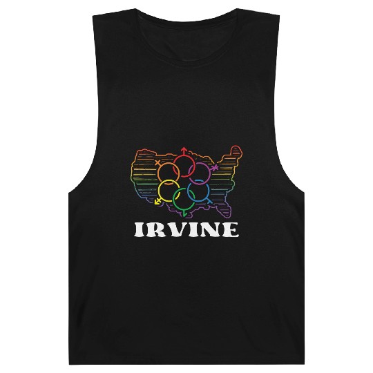 Irvine Pride Month Pride Flag LGBT Community LGBTQ Barnard Tanks
