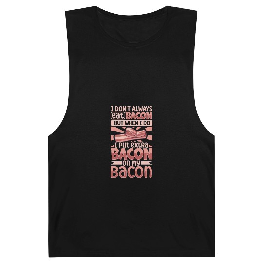 Bacon Lover Funny Bacon Famous Food Keto Diet Barnard Tanks