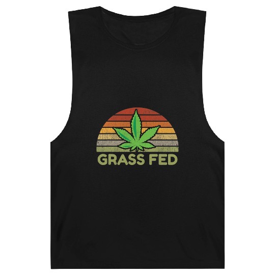 Grass Fed Hemp Farmer Weed Cannabis Marijuana Barnard Tanks