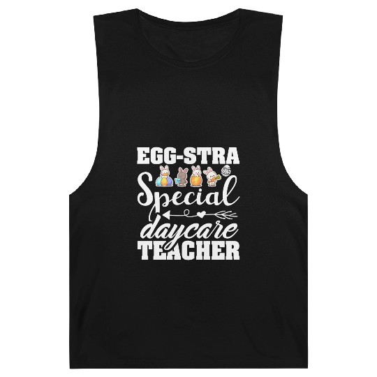Egg Stra Special Daycare Teacher Easter Barnard Tanks