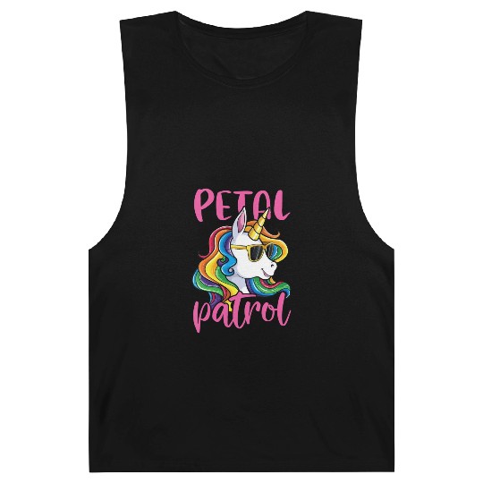 Kids Flower Girl Barnard Tanks Wedding Unicorn Petal
