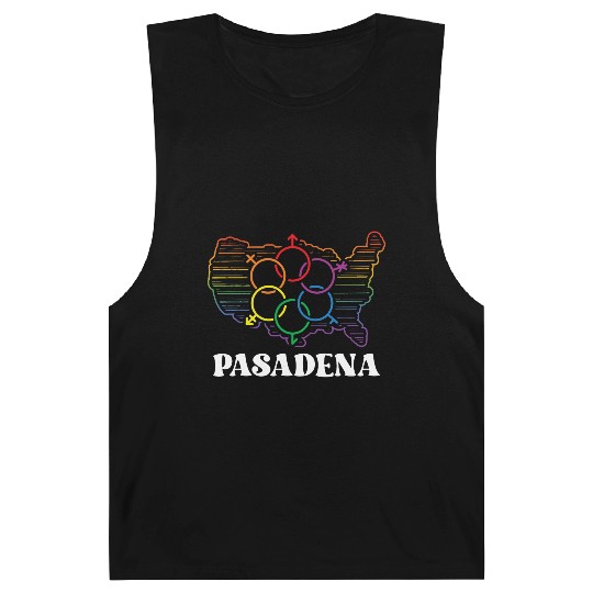 Pasadena Pride Month Pride Flag LGBT Community LGB Barnard Tanks
