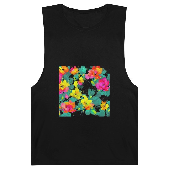 ABSTRACT PAINTING basecolor WATERBASE FLOWER BLACK Barnard Tanks