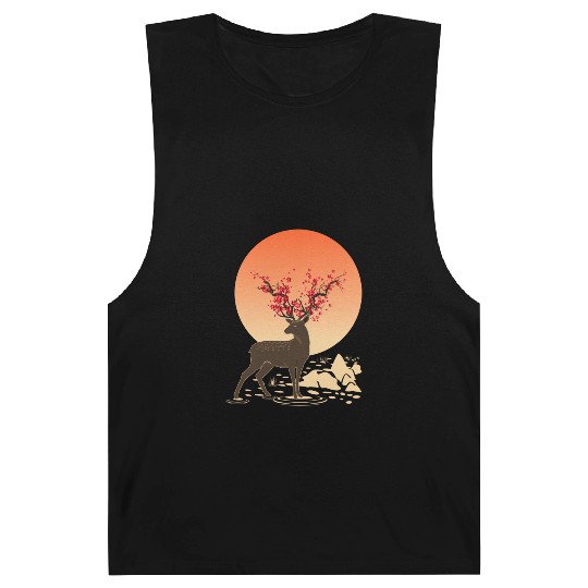 Sakura Deer Spirit Sika Deer Spirit Oriental Barnard Tanks