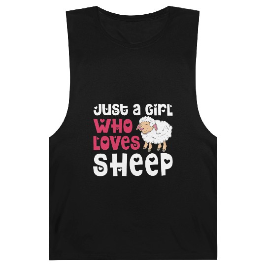 Cool Sheep For Women Girls Lamb Lover Sheep Barnard Tanks
