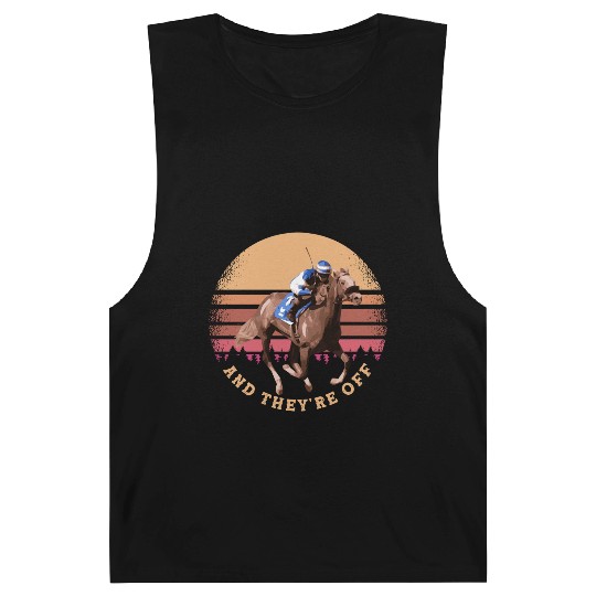 And They're Off - Funny Horse Racing at Vintage Barnard Tanks