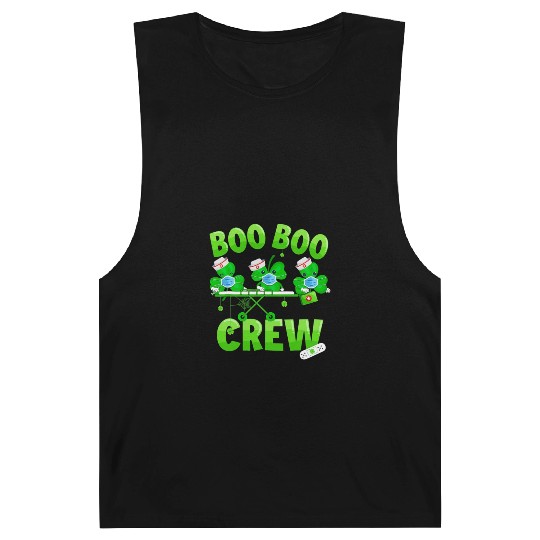 Boo Boo Crew Nurse St Patricks Day Shamrock Barnard Tanks