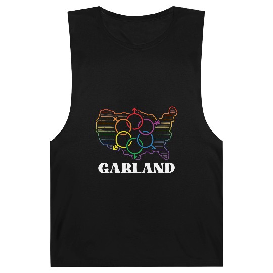 Garland Pride Month Pride Flag LGBT Community LGBT Barnard Tanks