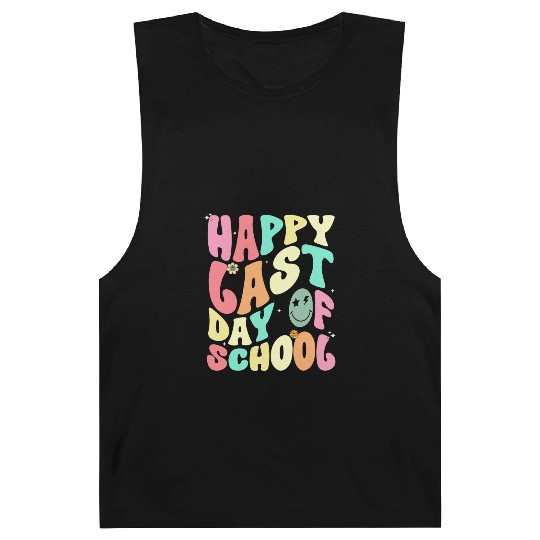 Groovy Happy Last Day of School Teacher Student Barnard Tanks