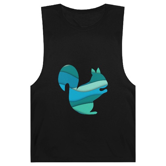 Teal Squirrel Barnard Tanks