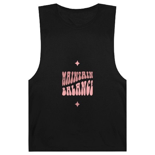 Light Pink Dark Pink Typecentric Psychedelic Barnard Tanks