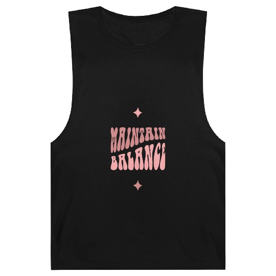 Light Pink Dark Pink Typecentric Psychedelic Barnard Tanks