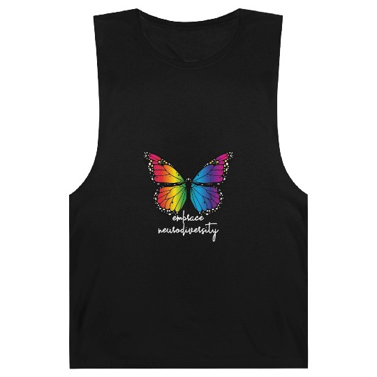 Embrace Neurodiversity Butterfly Autism Awareness Barnard Tanks