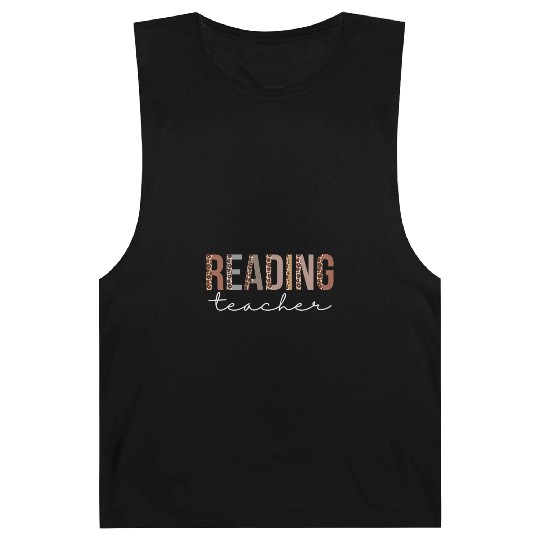 Reading Teacher Leopard Appreciation For Women For Barnard Tanks