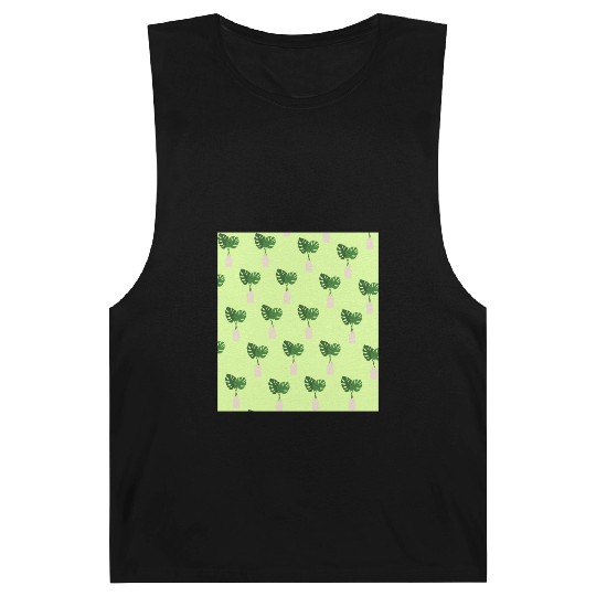 Green Tropical Palm Leaves In A Grey Vessel Barnard Tanks