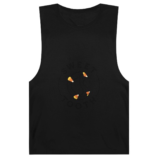 Halloween Candy Corn Fangs Sweet Tooth Barnard Tanks