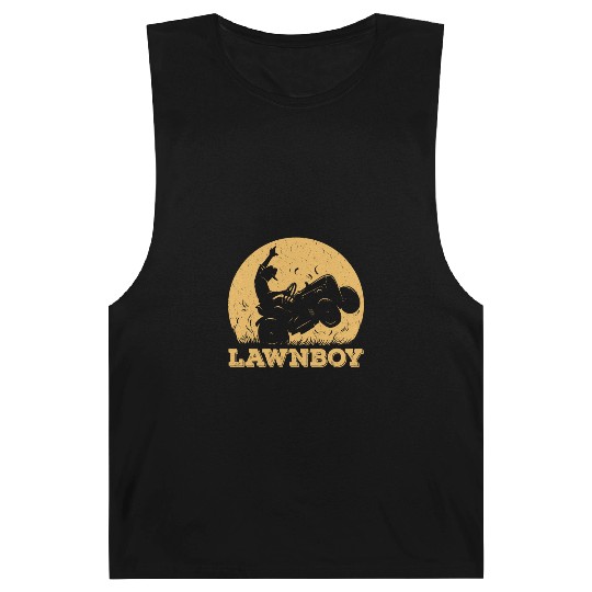 Funny Lawnboy Outfit Lawn Mower Lawn Mowing Barnard Tanks
