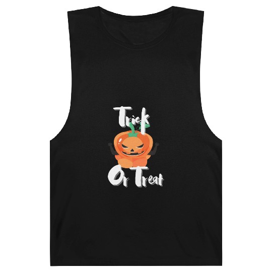 Scary Trick Or Treat Pumpkin Barnard Tanks