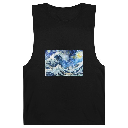 Great Wave During a Starry Night Click on Artist Barnard Tanks