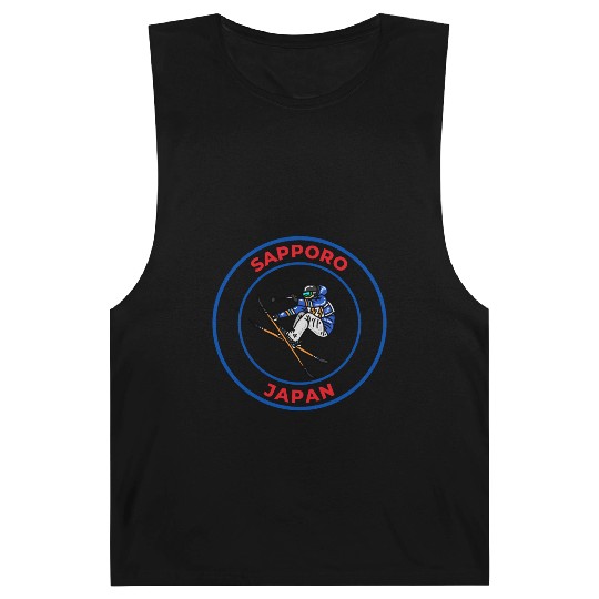 Retro Cool Skiing in Sapporo Japan Barnard Tanks