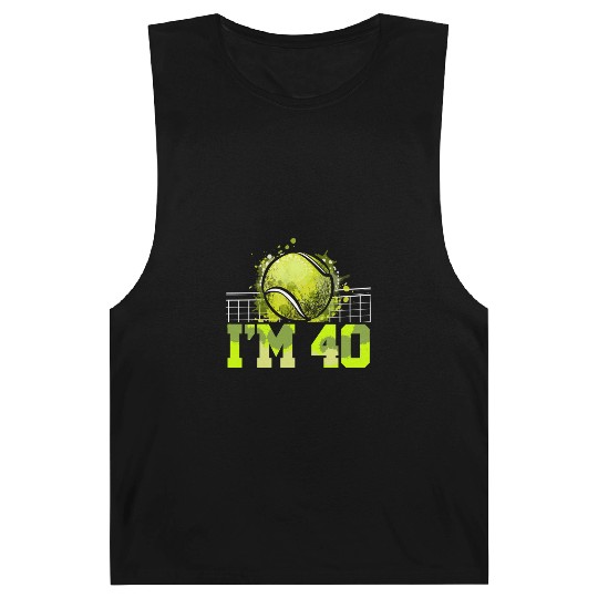 I'm 40 Racket Sports Tennis Player Adult 40th Barnard Tanks