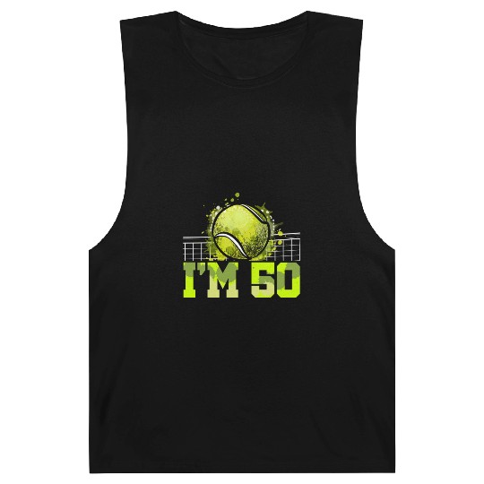 I'm 50 Racket Sports Tennis Player Adult 50th Barnard Tanks