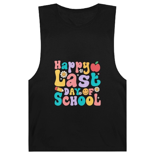 Happy Last Day Of School Teacher student Barnard Tanks