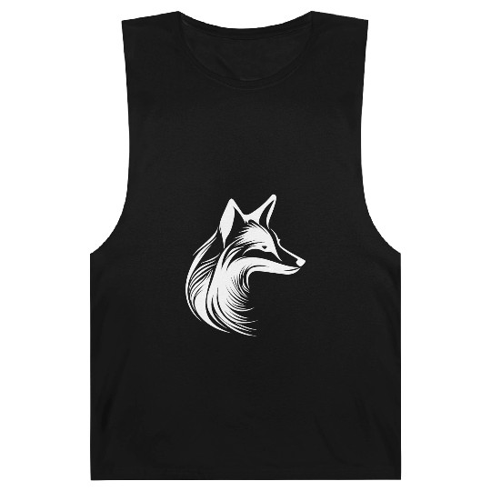 Beautiful Tattoo Fox Portrait Barnard Tanks