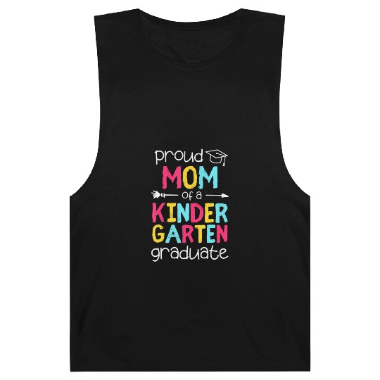 Proud Mom Mother Kindergarten Family Matching Grad Barnard Tanks