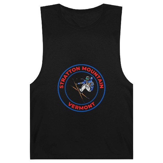 Retro Skiing Stratton Mountain Vermont Souvenir Barnard Tanks