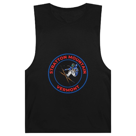 Retro Skiing Stratton Mountain Vermont Souvenir Barnard Tanks