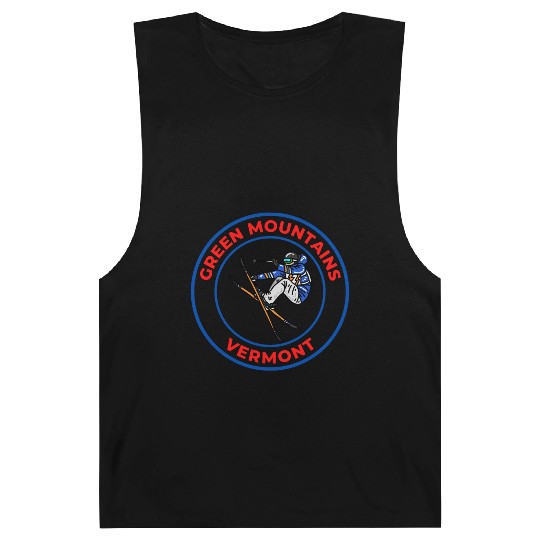 Retro Skiing in Green Mountains Vermont Souvenir Barnard Tanks